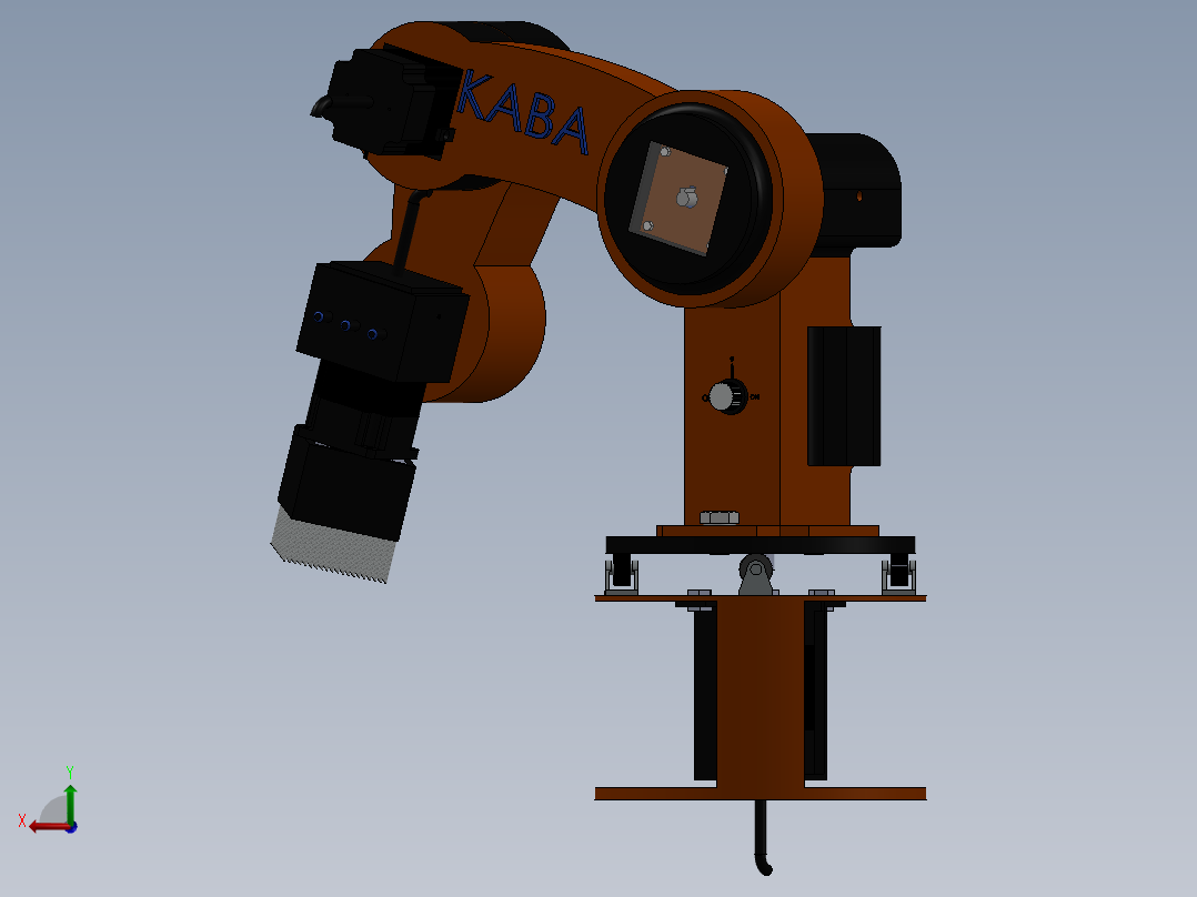 4 DEGREE OF FREEDOM ROBOT ARM后视图
