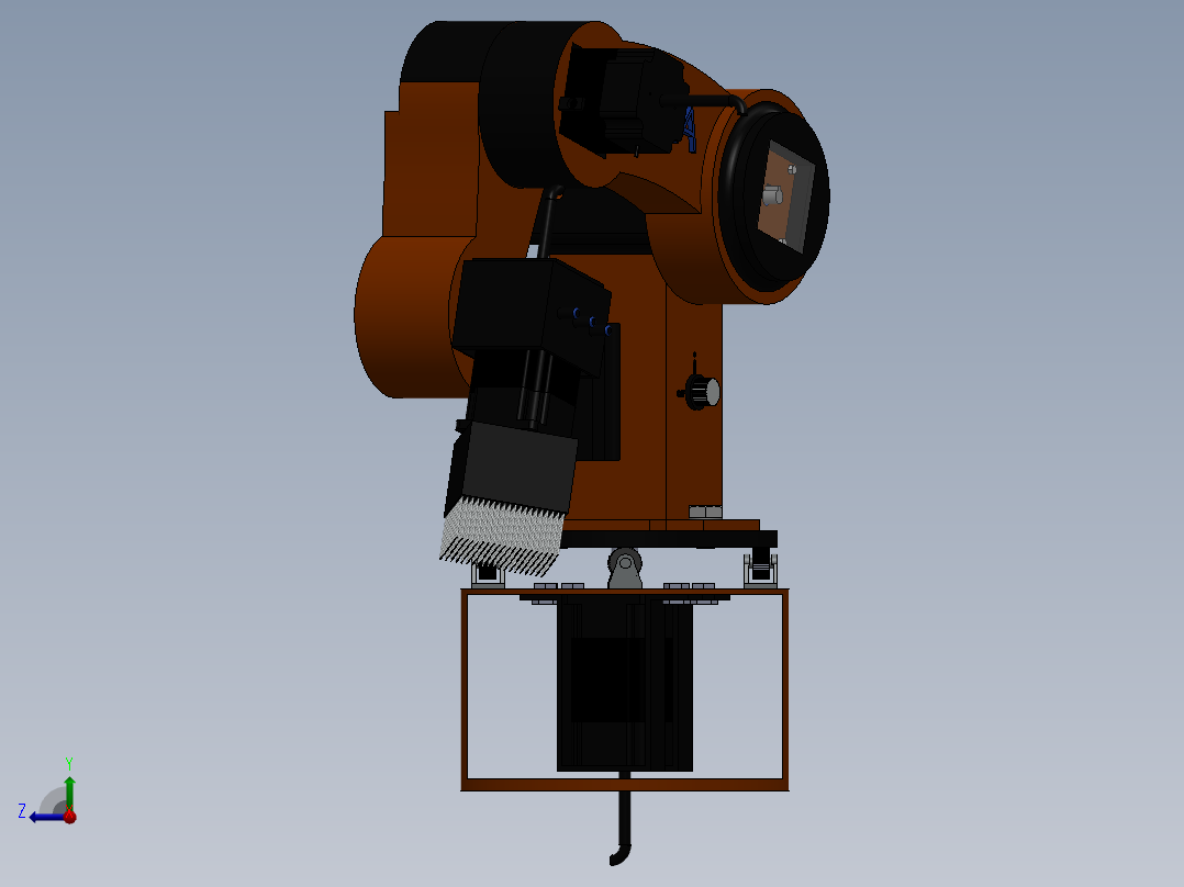 4 DEGREE OF FREEDOM ROBOT ARM右视图