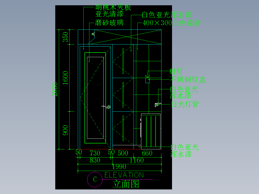 家装类CAD图块(五)-FH01121I