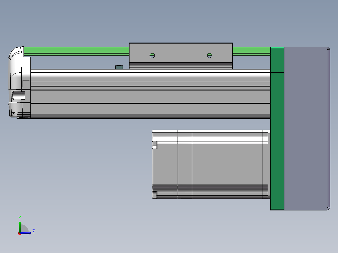 MTH丝杆半封闭模组MTH10-BM-60左视图