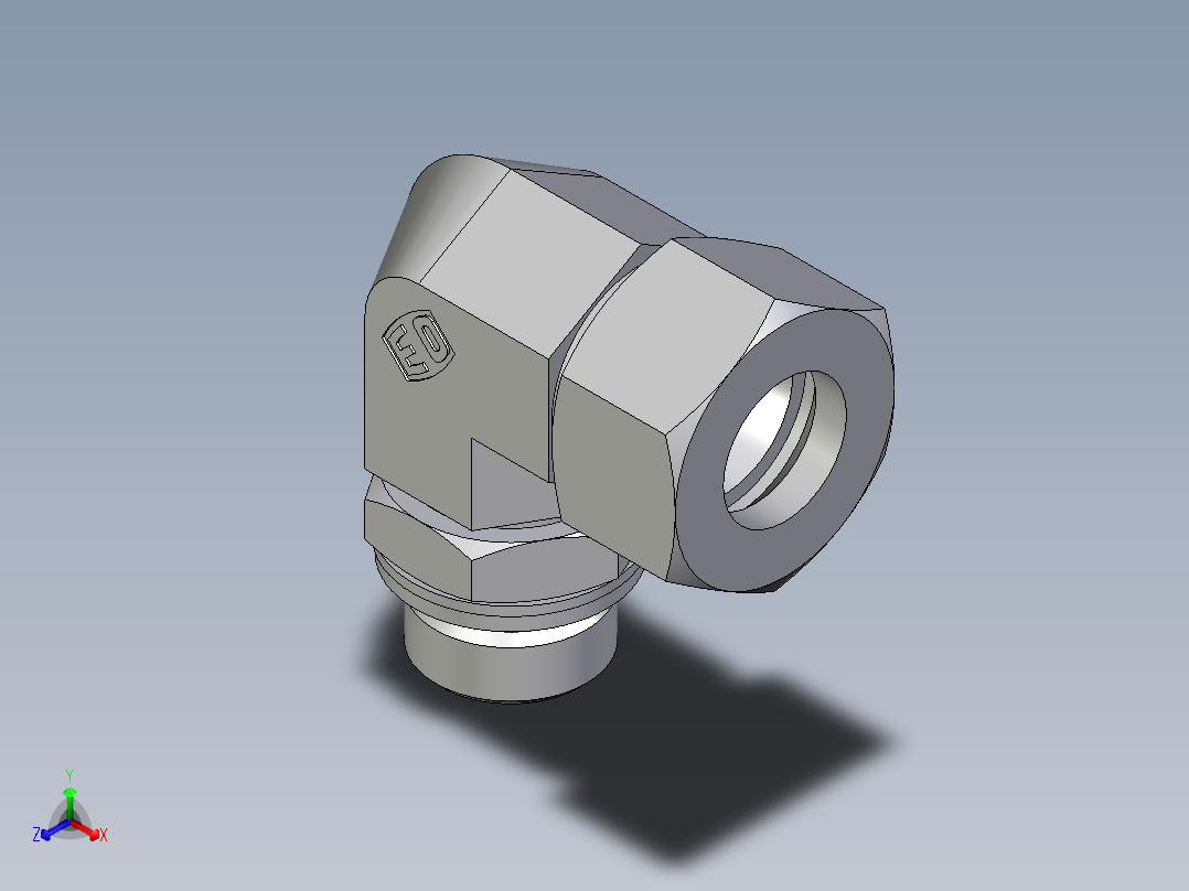卡套式工业通用硬管接头EO_Adjustable_Locknut_elbow_WEE18ZLMCF