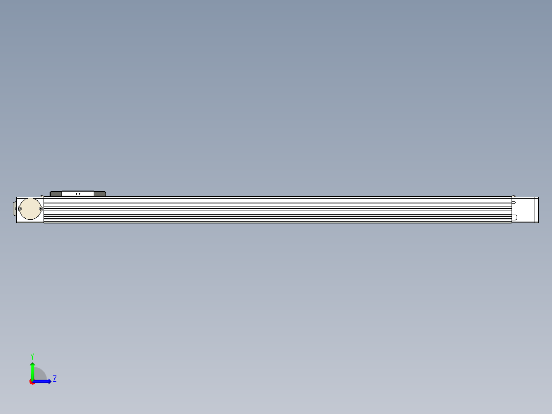 同步带滑台-欧规BC6-L120-S1000-R-P40-D3左视图