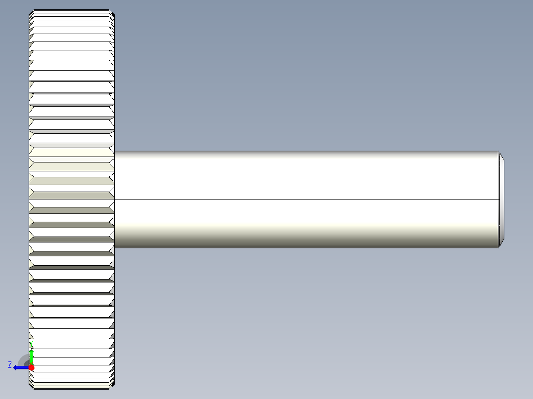 把手2477-3D多系列多零件图纸模型右视图