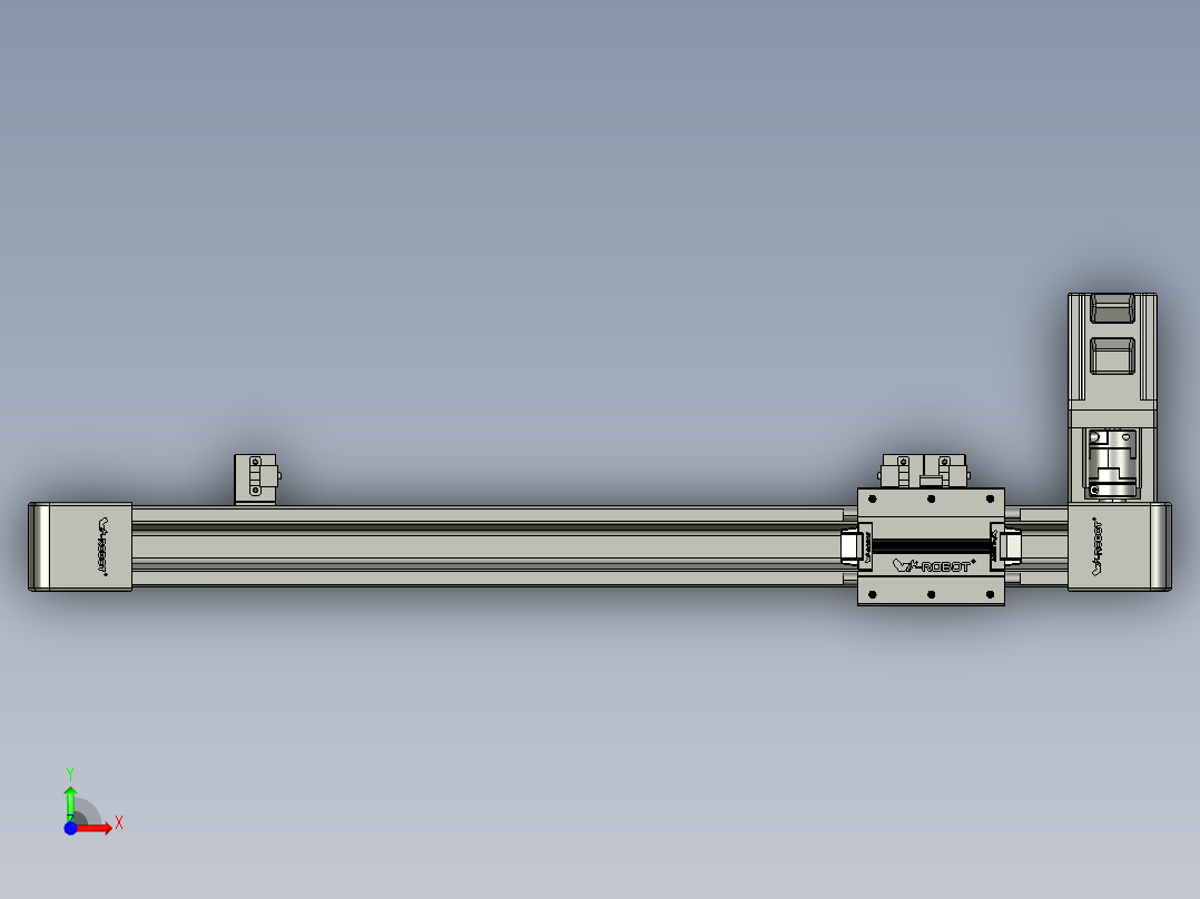 威洛博LB.GB同步带传动--欧规系列EBF5-L11-S450-BL-P20-C4前视图