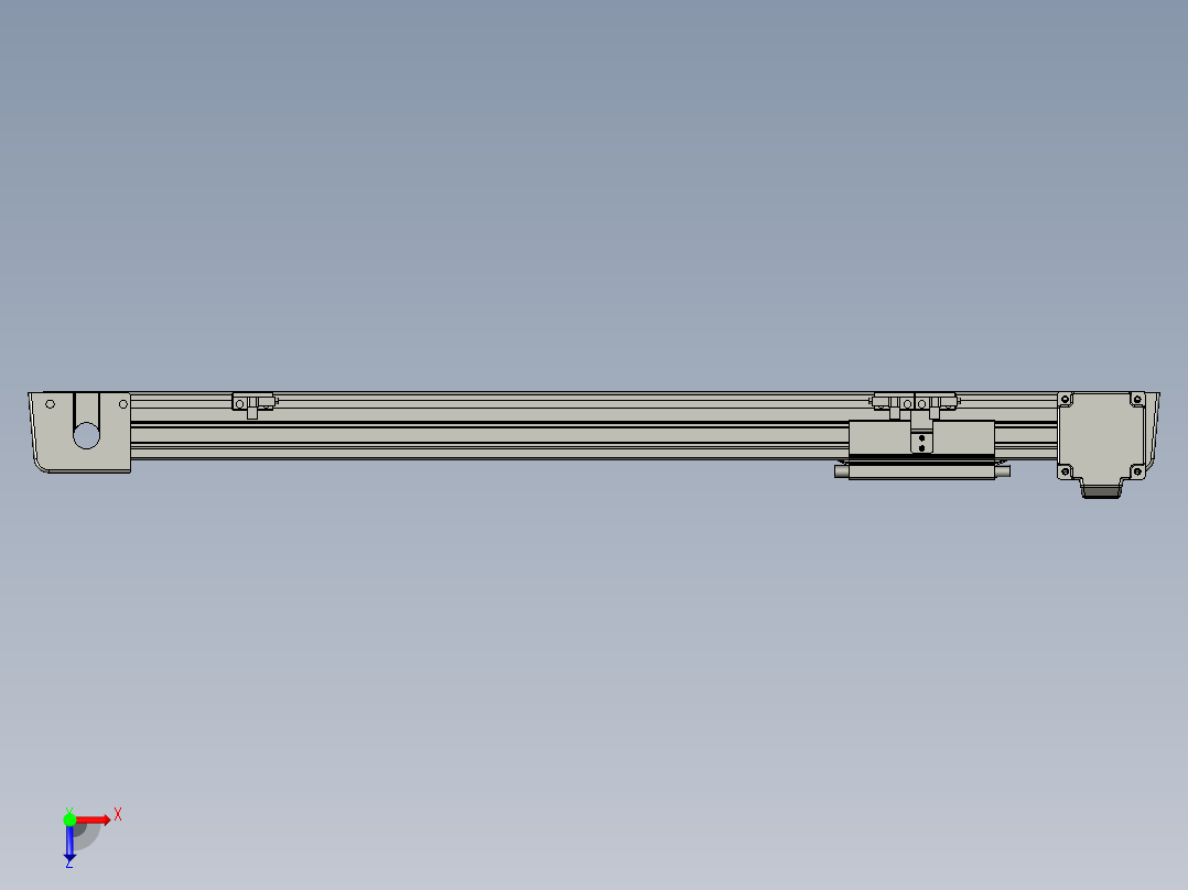 威洛博LB.GB同步带传动--欧规系列EBF5-L11-S450-BL-P20-C4俯视图