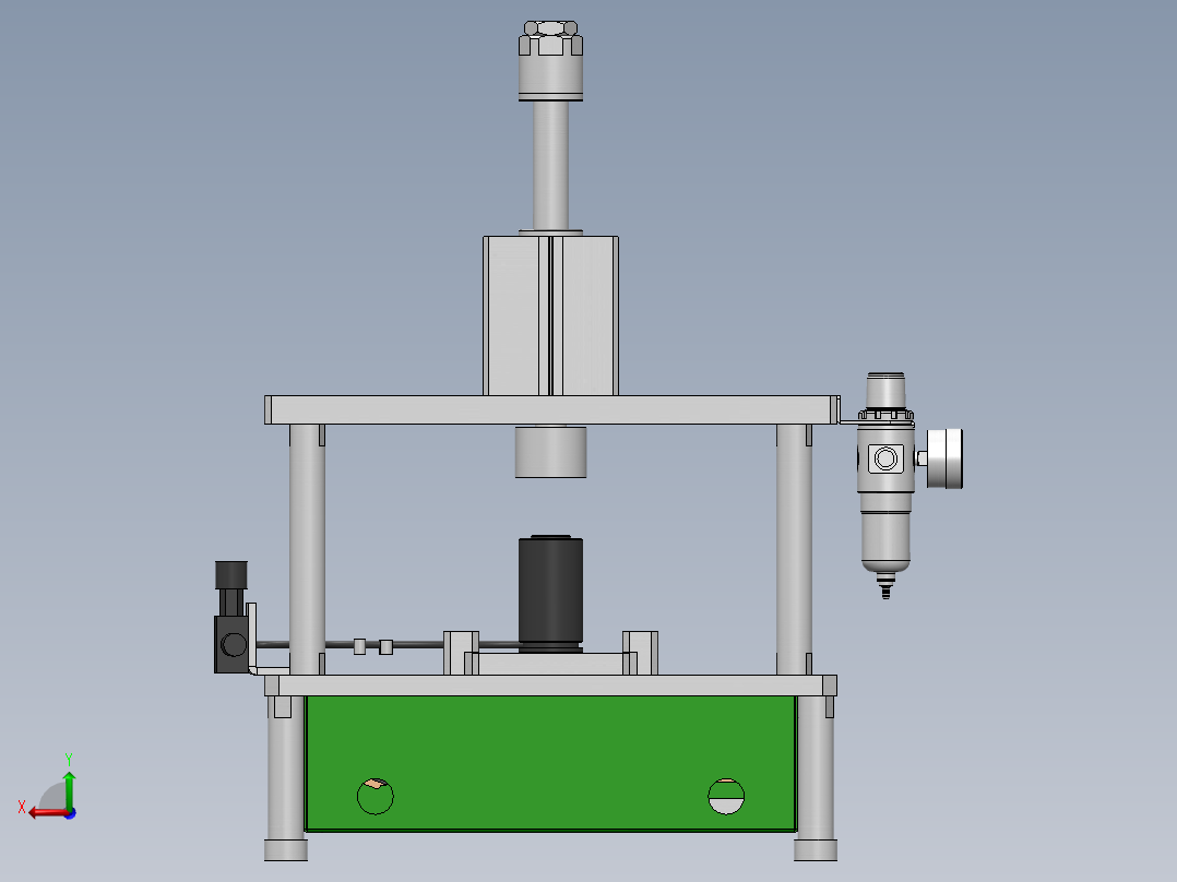 氮气弹簧压力测试机后视图