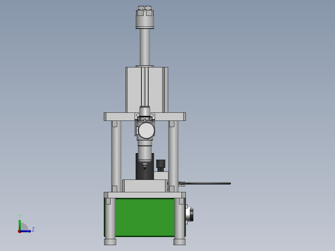 氮气弹簧压力测试机左视图
