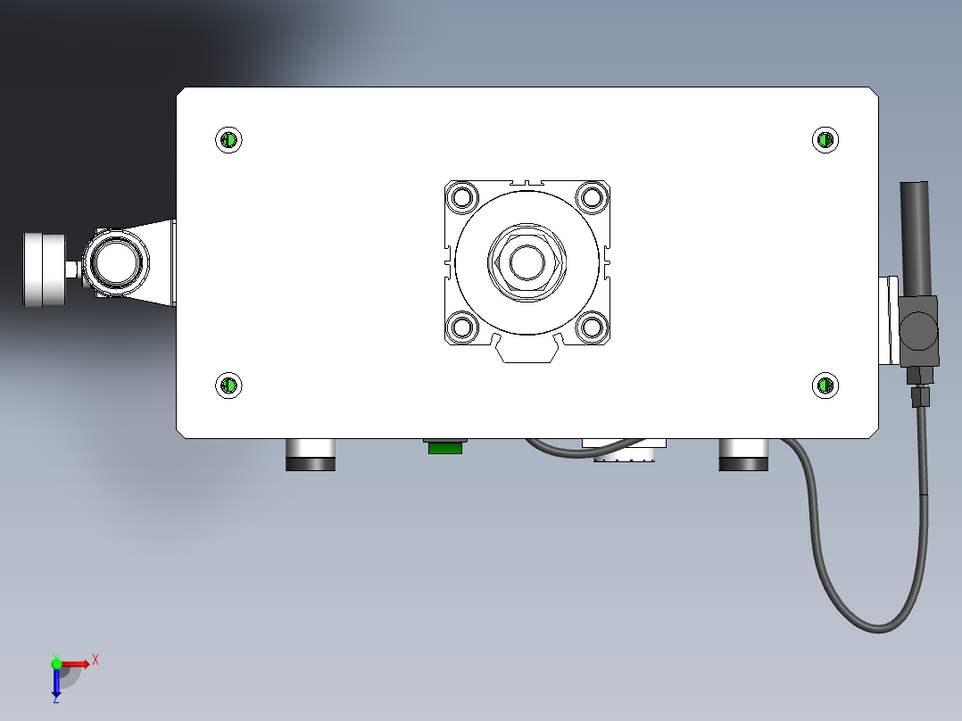 氮气弹簧压力测试机俯视图