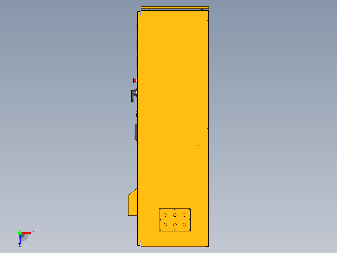 电器柜 电控柜 (56) 机械设计素材俯视图