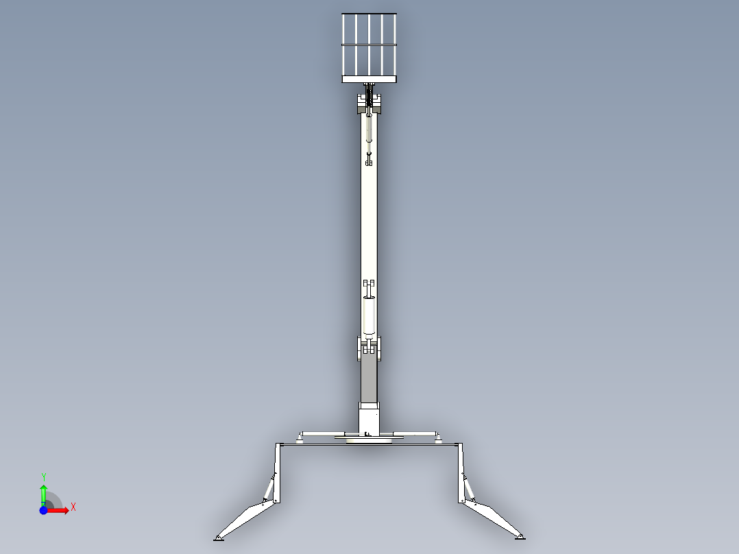 高空作业车工程样机设计含三维图加说明书前视图