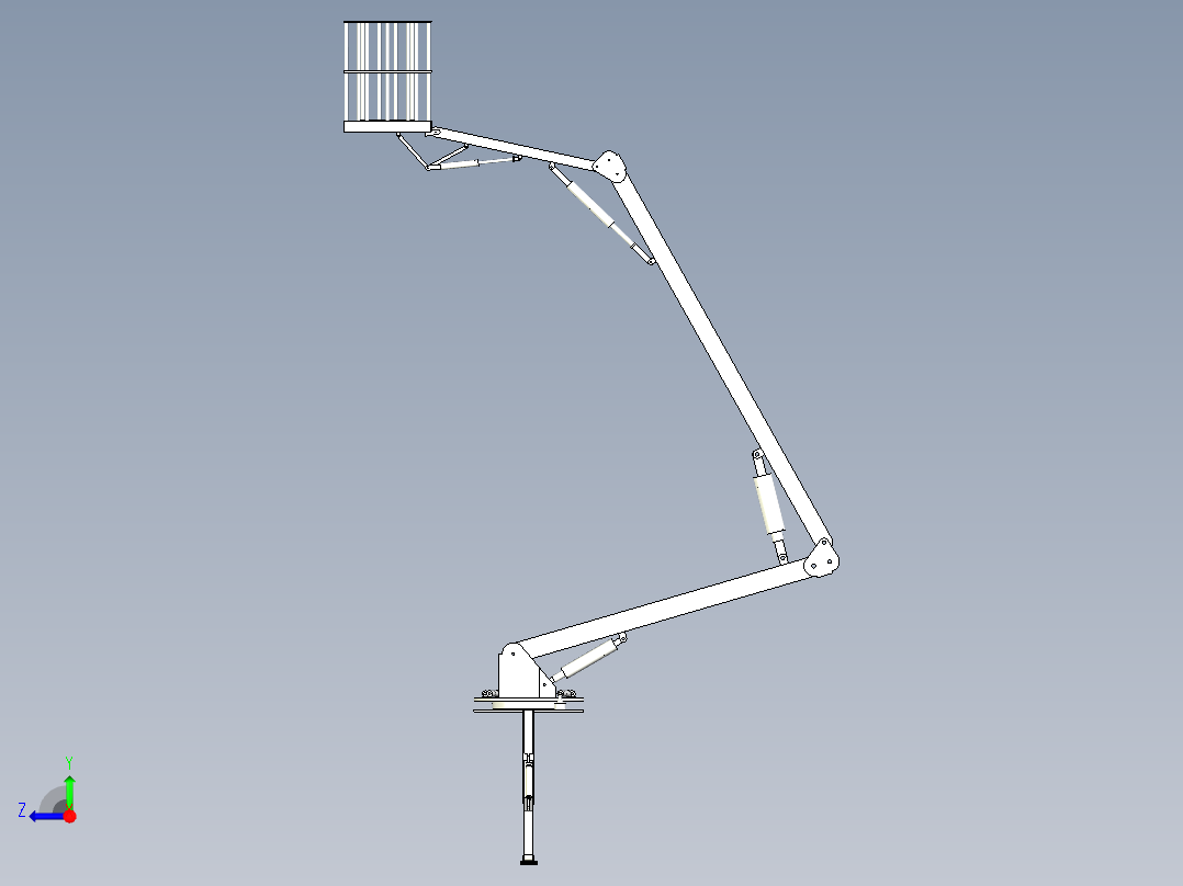 高空作业车工程样机设计含三维图加说明书右视图