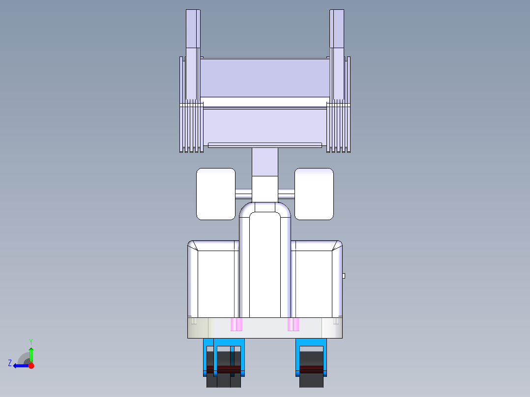 智能移乘护理机器人设计-含catia三维图右视图