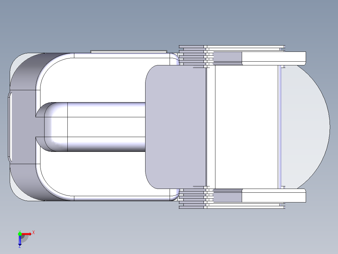 智能移乘护理机器人设计-含catia三维图俯视图