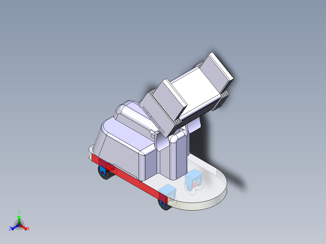 智能移乘护理机器人设计-含catia三维图正等轴测图