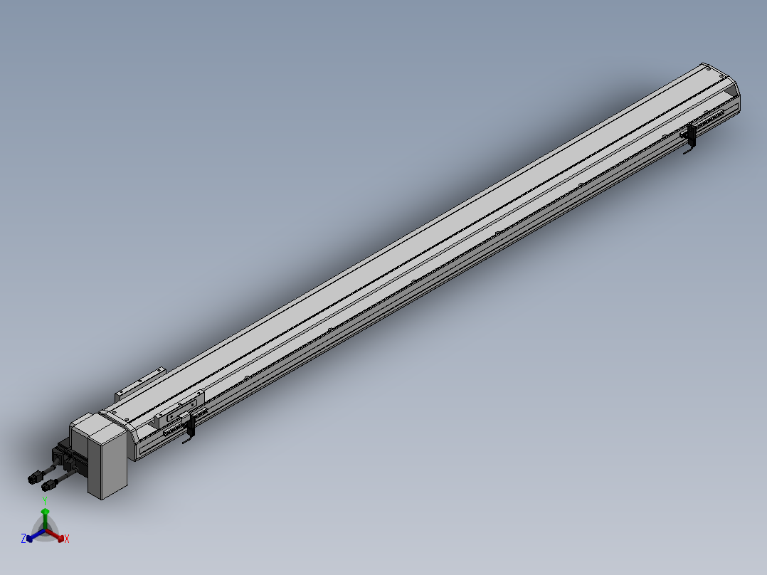 精密模组MT100-L78-1200-RD-M10-C4正等轴测图