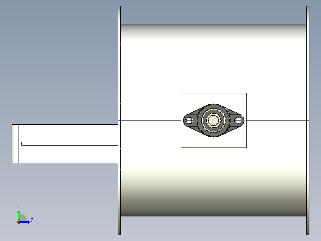 减振器350mm左视图