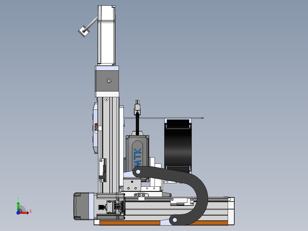 内嵌直交机械手XYG系列XYG322-A2前视图