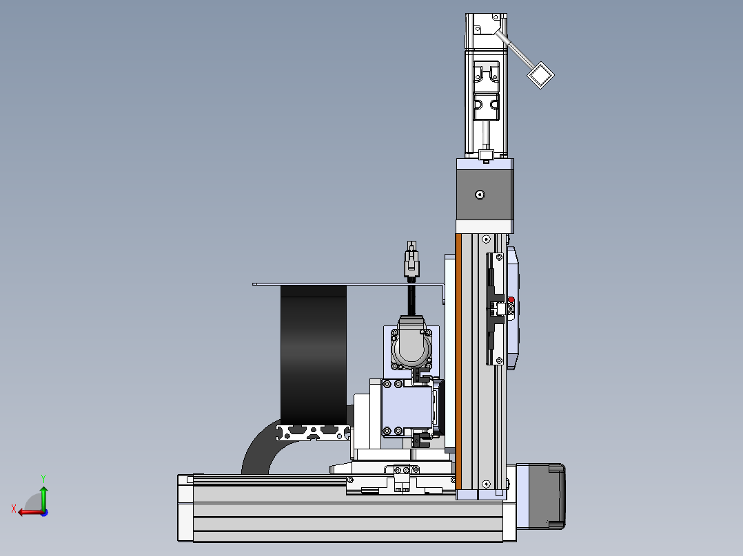 内嵌直交机械手XYG系列XYG322-A2后视图