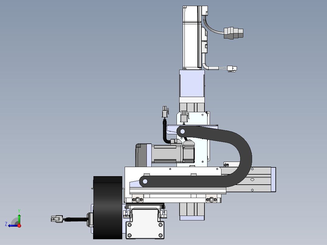 内嵌直交机械手XYG系列XYG322-A2右视图