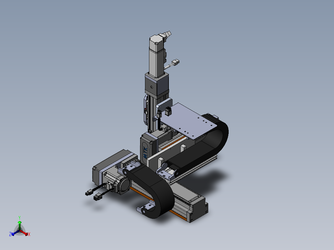 内嵌直交机械手XYG系列XYG322-A2正等轴测图