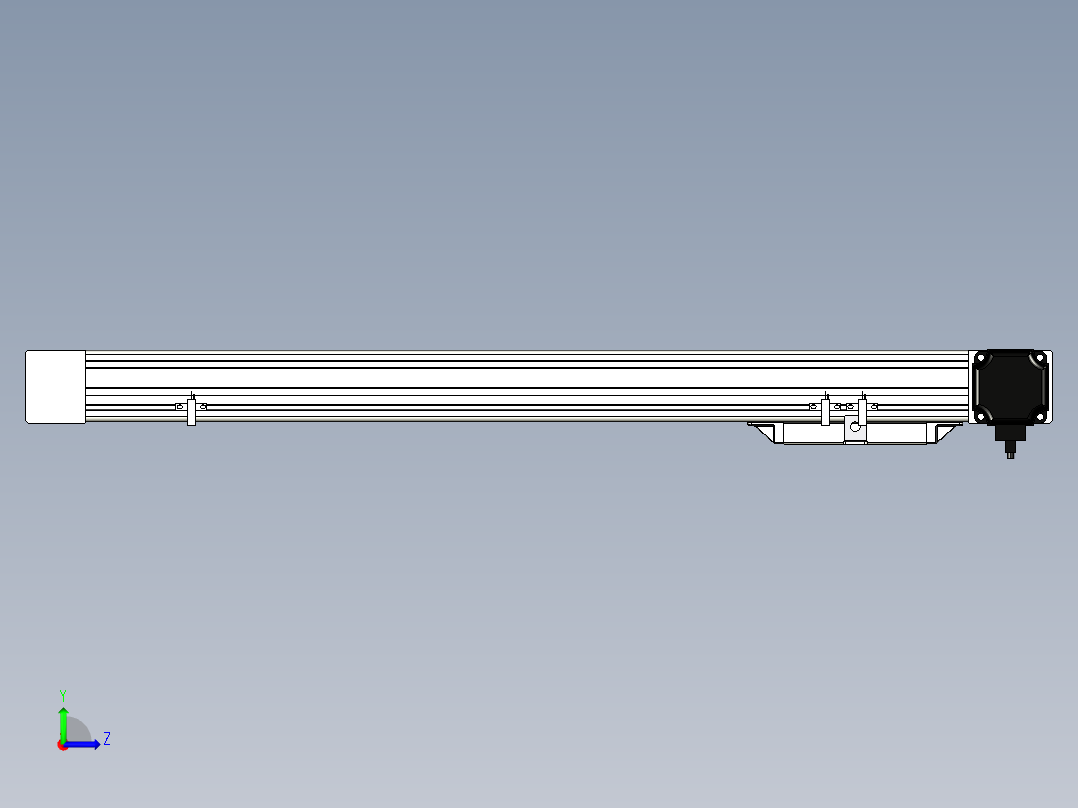 Toyo东佑达直线模组-M65M-X78-550-L-M40-C4左视图