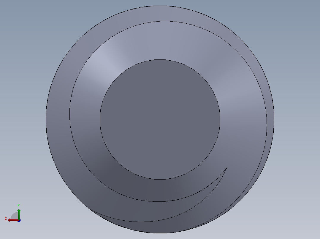 UNC 平头紧定螺钉-UNC SET SCREW 4-40 x 0.250.SLDPRT后视图