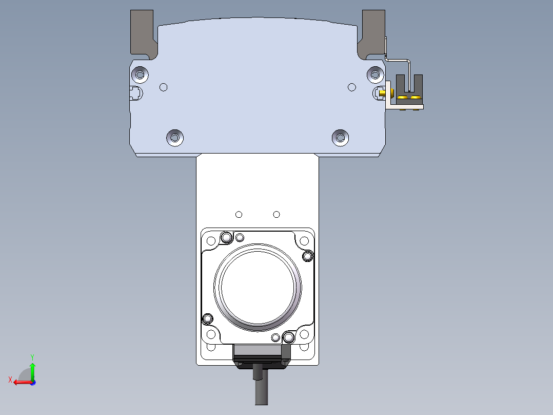 MTH丝杆半封闭模组MT136BS-BM-400W后视图