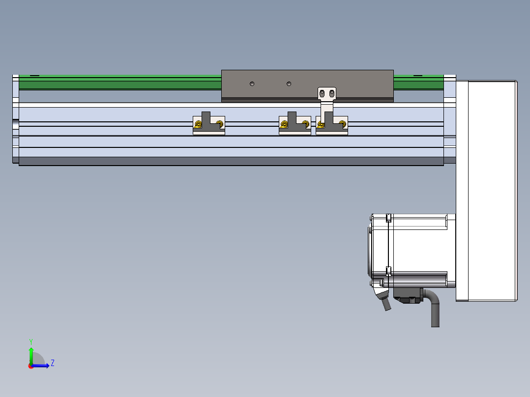 MTH丝杆半封闭模组MT136BS-BM-400W左视图