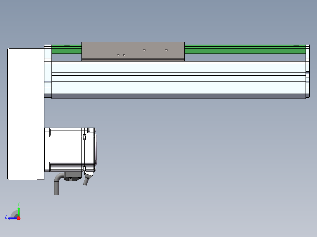 MTH丝杆半封闭模组MT136BS-BM-400W右视图