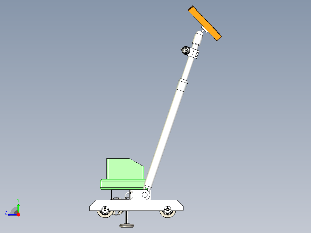 火车轨道检测装置含全套图纸设计资料右视图