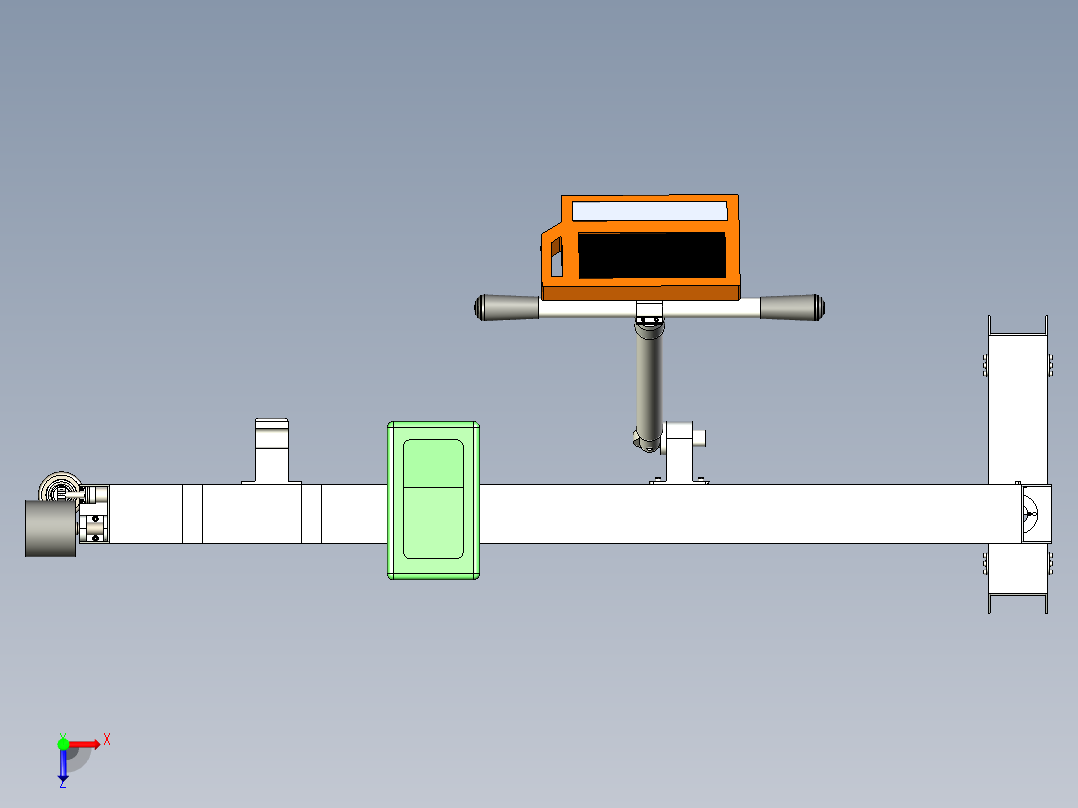 火车轨道检测装置含全套图纸设计资料俯视图
