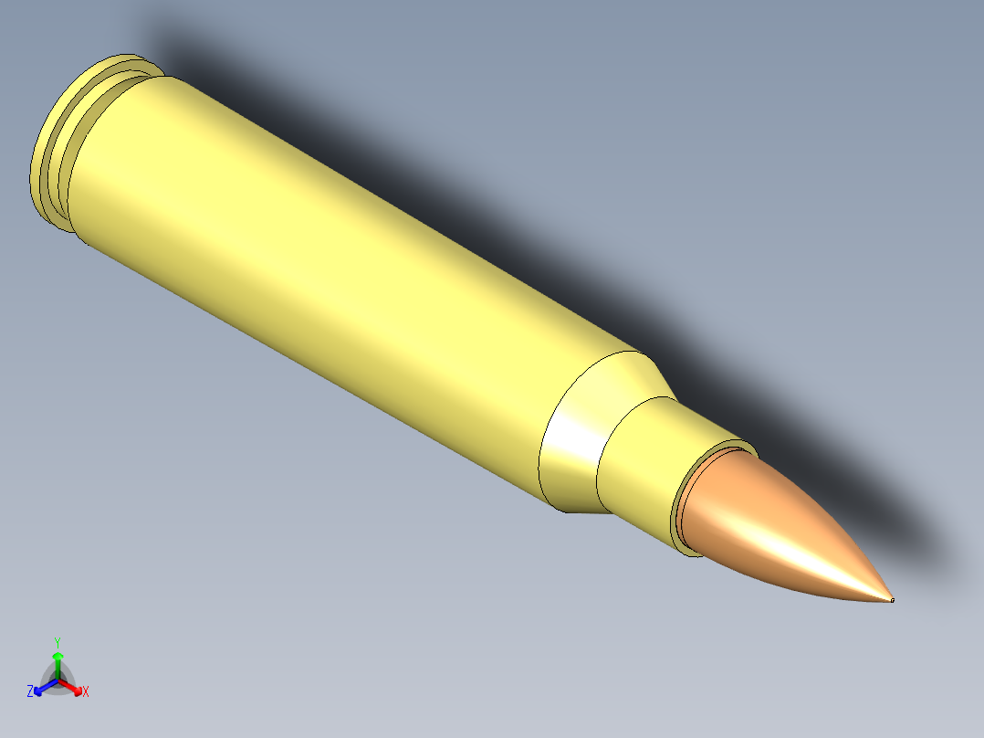 子弹正等轴测图