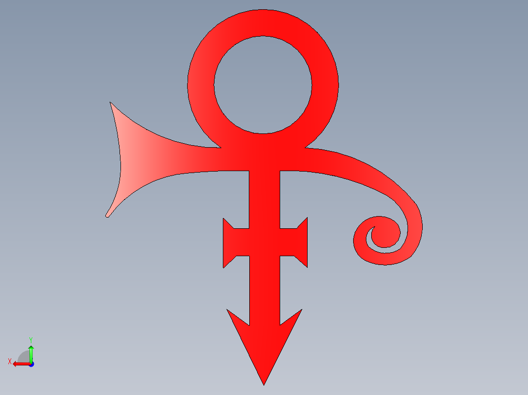 王子标志后视图