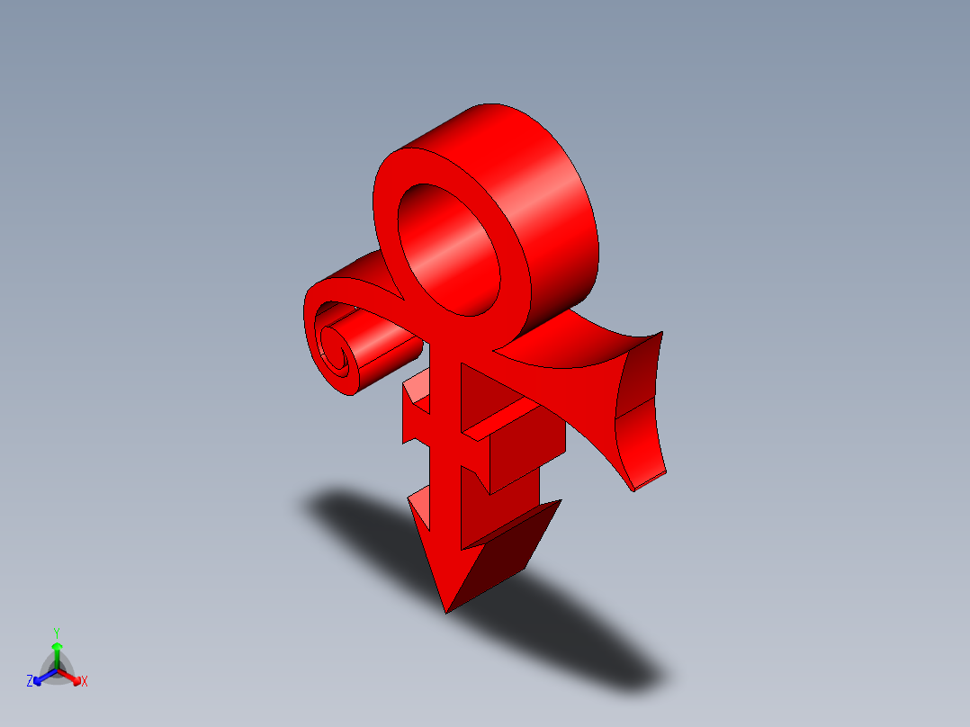 王子标志正等轴测图