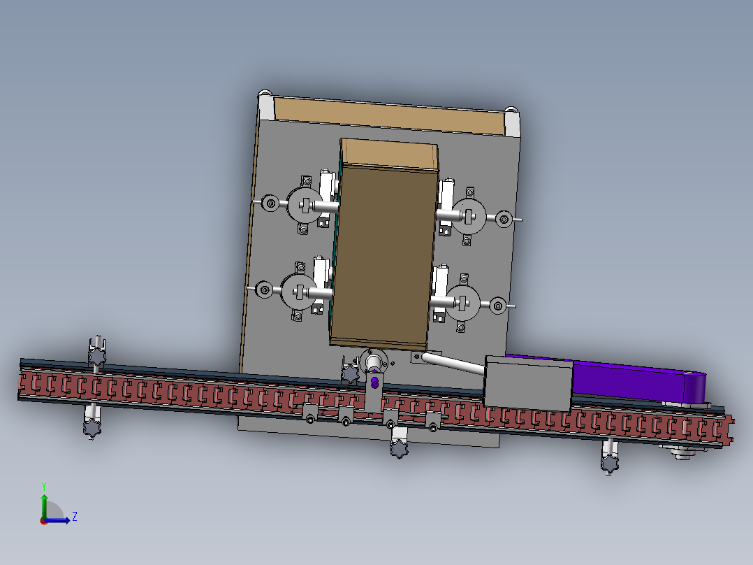 4头四工位灌装机左视图