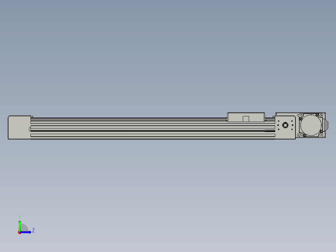 威洛博直线电机模组EB4-L40-S450-BL-57-MS3左视图