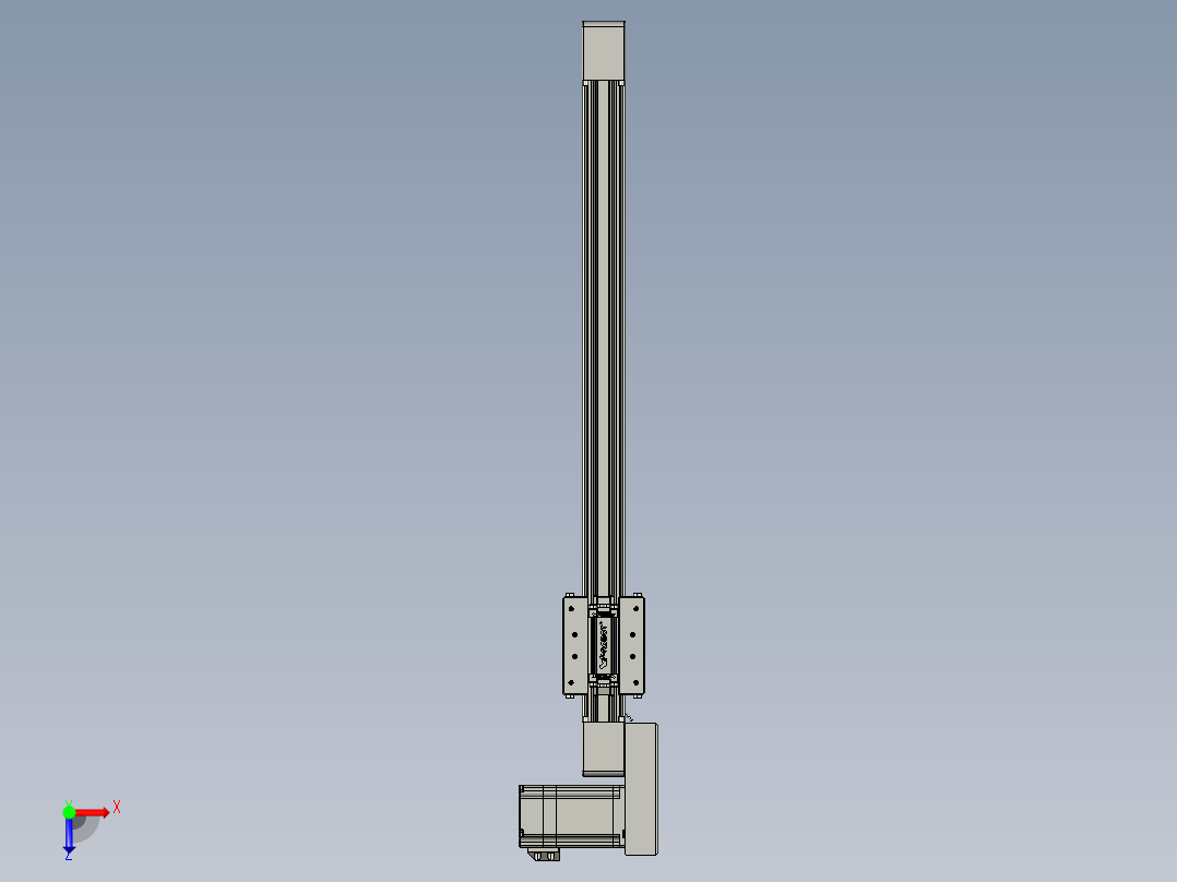 威洛博直线电机模组EB4-L40-S450-BL-57-MS3俯视图