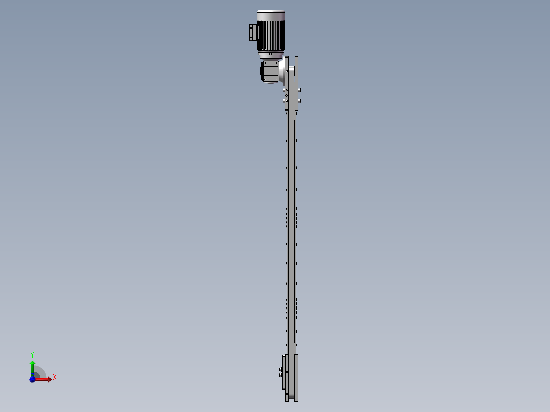 同步传送带前视图