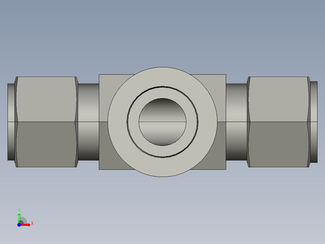 卡套式工业通用硬管接头12_obu-s前视图