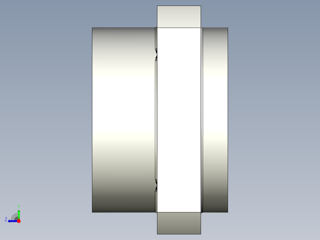 軸承座(雙軸承型)BSRWN-3D多系列多零件图纸模型右视图