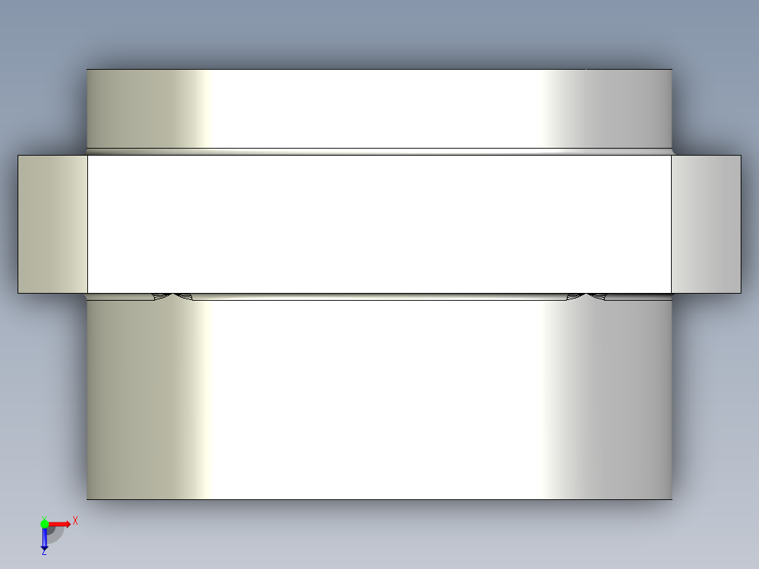 軸承座(雙軸承型)BSRWN-3D多系列多零件图纸模型俯视图