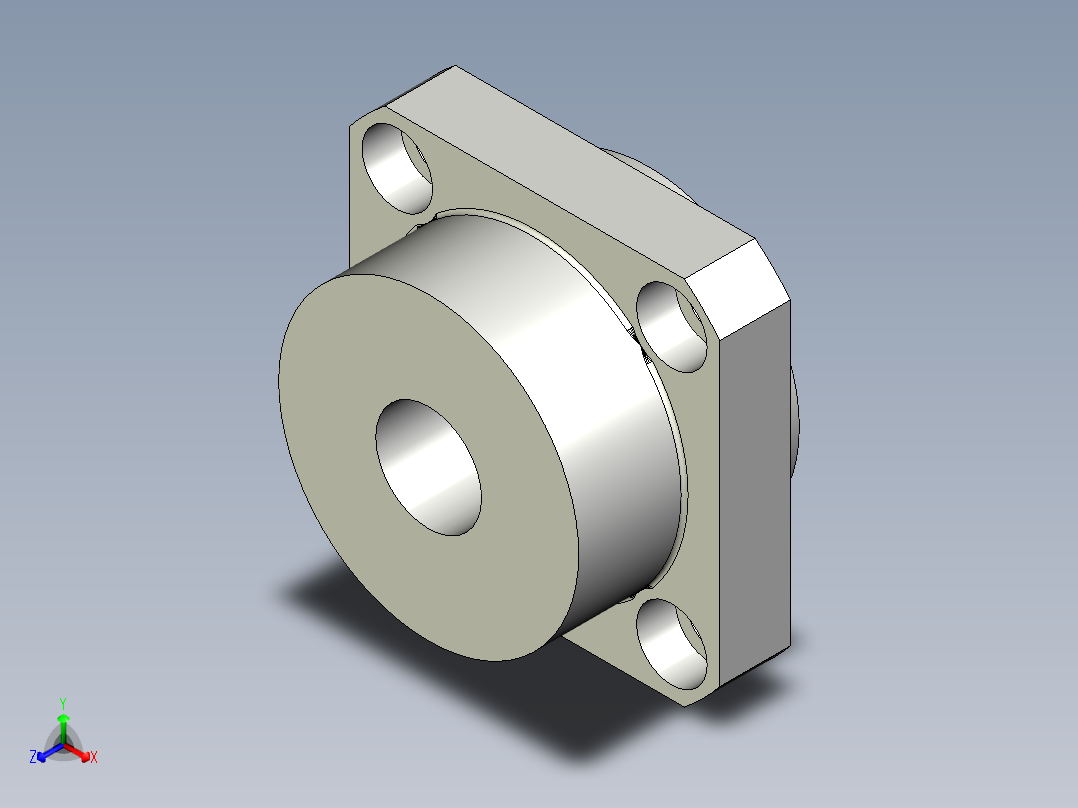軸承座(雙軸承型)BSRWN-3D多系列多零件图纸模型正等轴测图