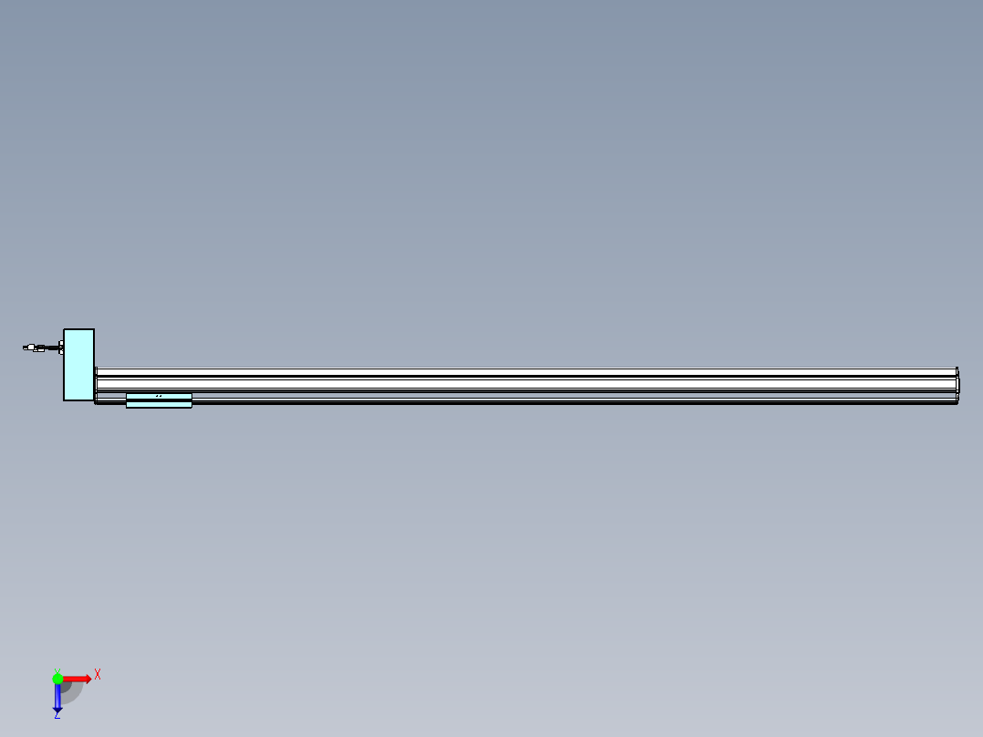 威洛博VBF同步带传动一般环境VBF14-L45-S1550-BRD-ZP40-C3俯视图