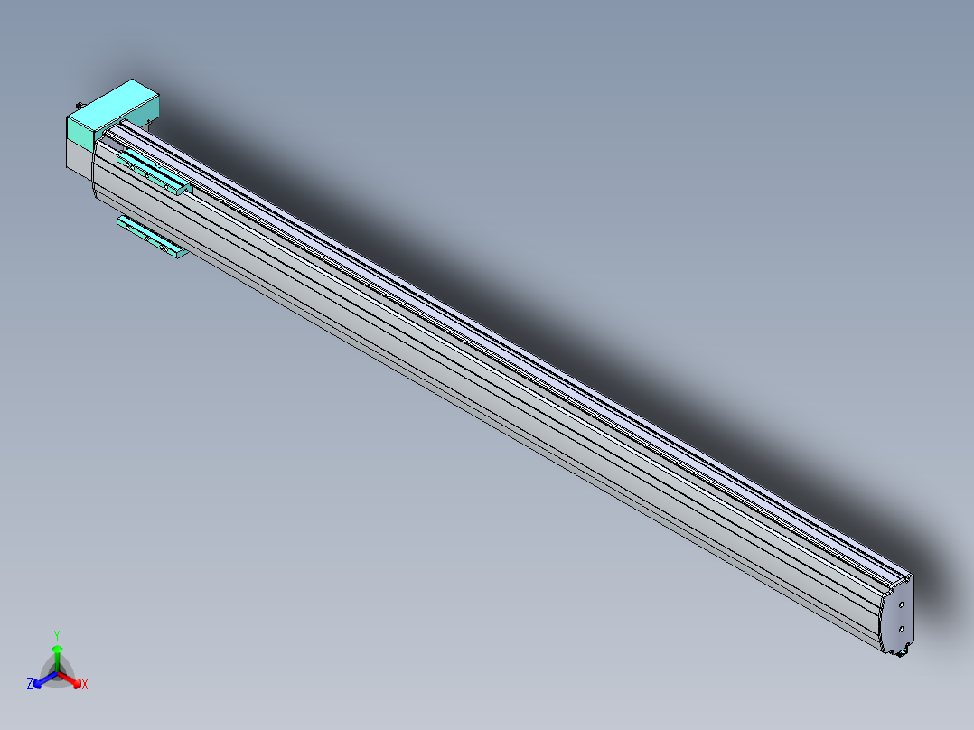 威洛博VBF同步带传动一般环境VBF14-L45-S1550-BRD-ZP40-C3正等轴测图