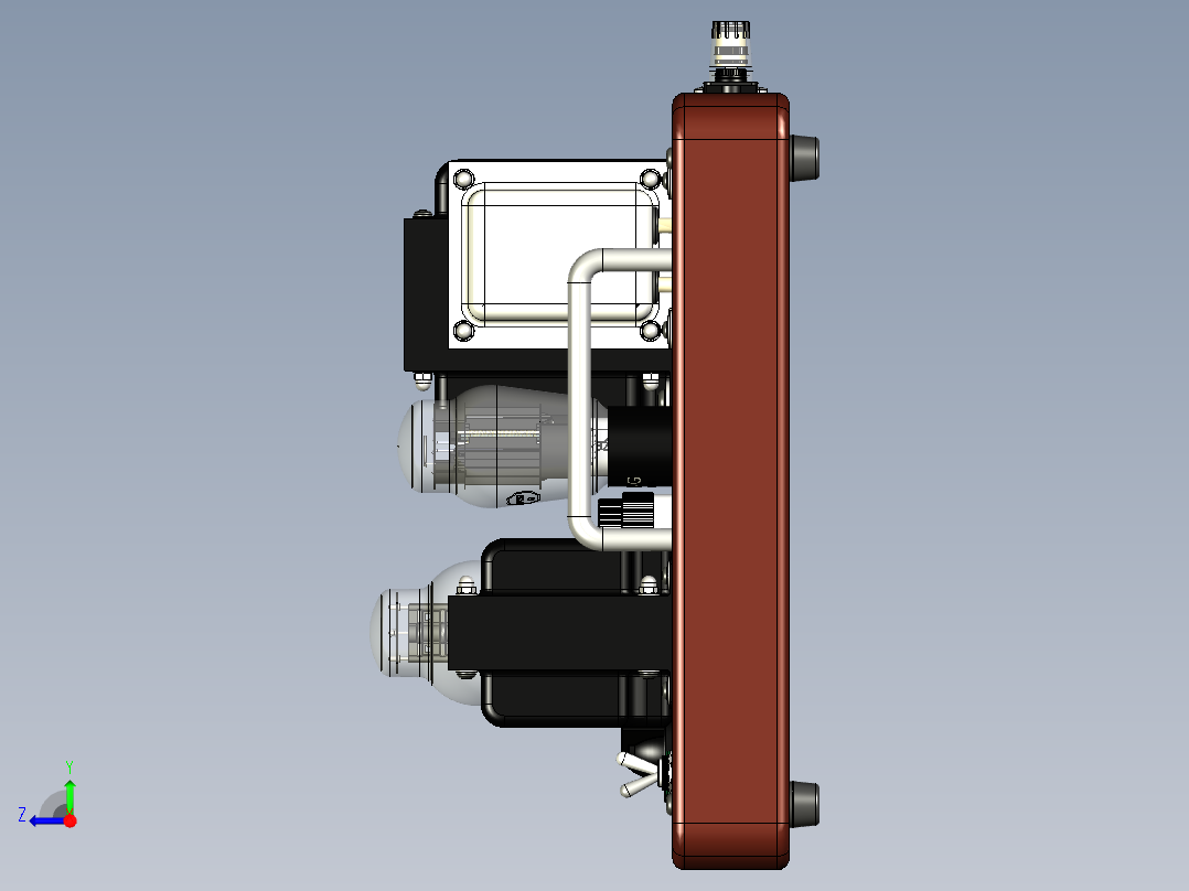 功率放大器右视图