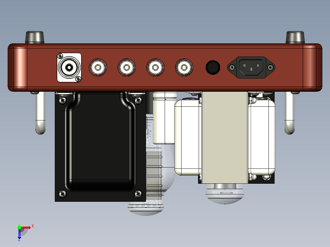 功率放大器俯视图