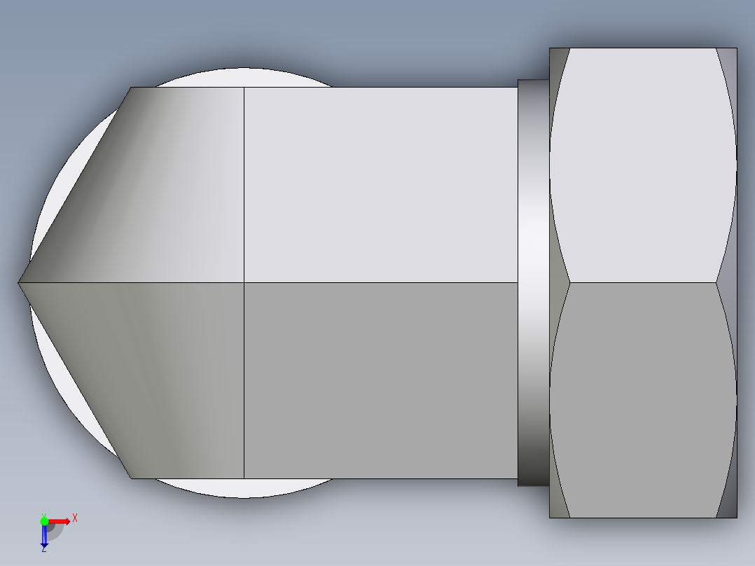 卡套式工业通用硬管接头EO_Male_stud_elbow_WE42LRCF俯视图
