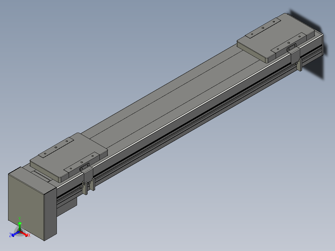 直线模组LHC14-S750-D设计图纸