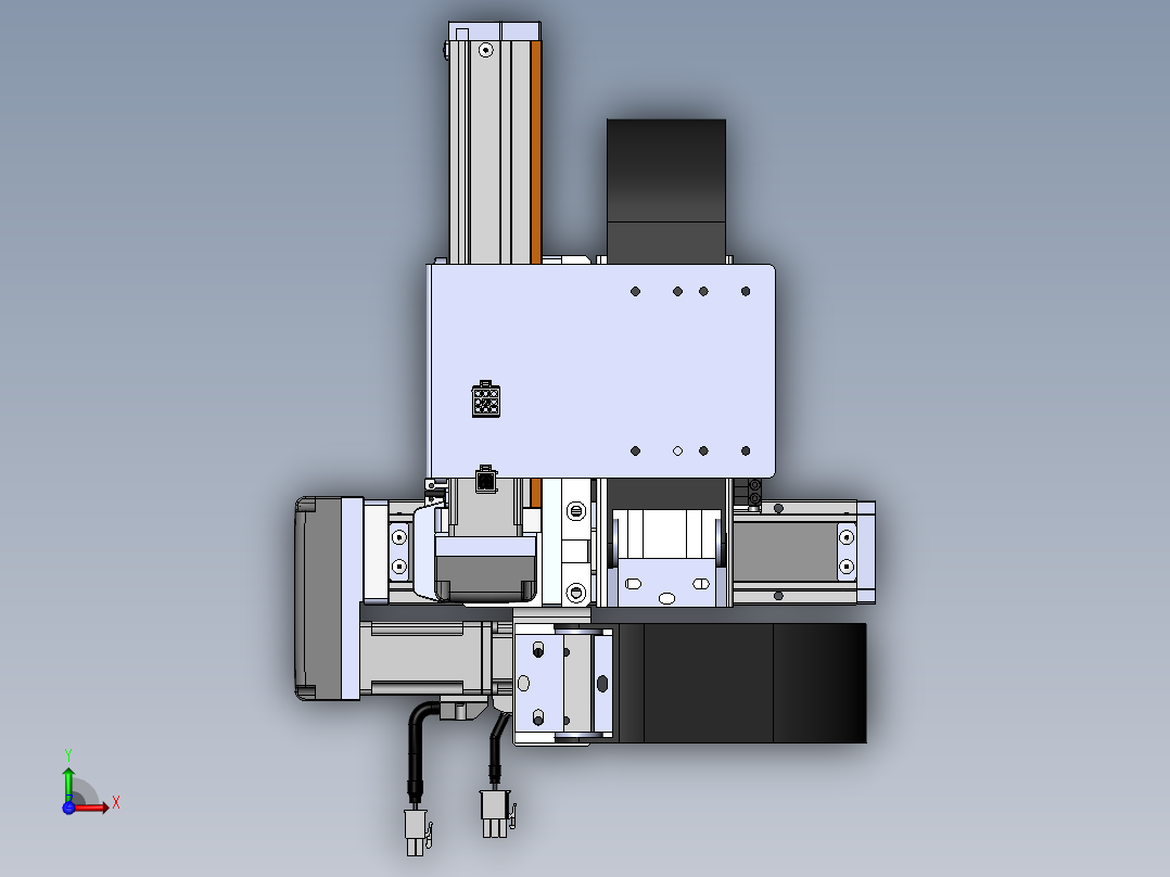 内嵌直交机械手XYG系列XYG220-A2前视图