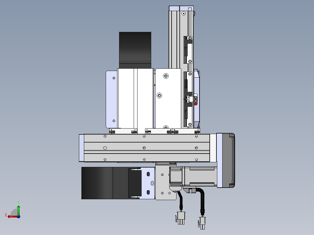 内嵌直交机械手XYG系列XYG220-A2后视图